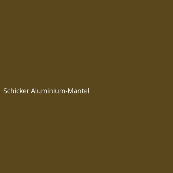 Schicker Aluminium-Mantel