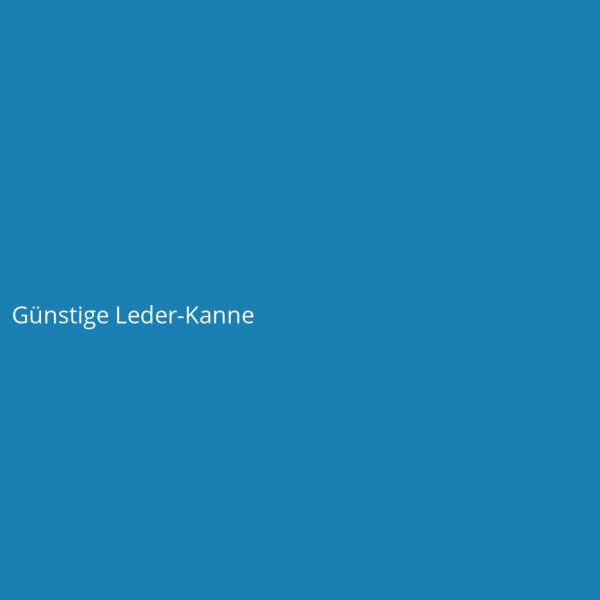 Günstige Leder-Kanne