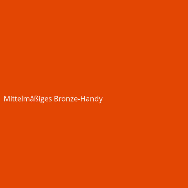 Mittelmäßiges Bronze-Handy