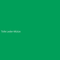 Tolle Leder-Mütze