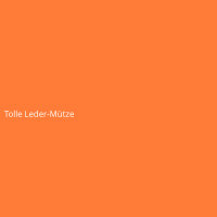 Tolle Leder-Mütze